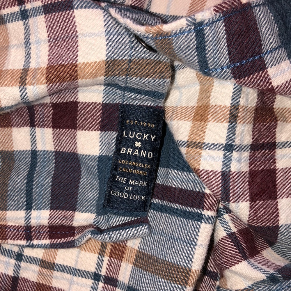 Lucky Brand Saturday stretch plaid
Flannel shirt size medium - Picture 5 of 8